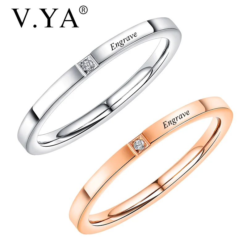 V.YA Customized Gold Rings Simple fashion Stainless Steel Engraved ring accessories New Style DIY Name jewelry For Birthday Gift
V.YA Customized Gold Rings Simple fashion Stainless Steel Engraved ring accessories New Style DIY Name jewelry For Birthday Gift