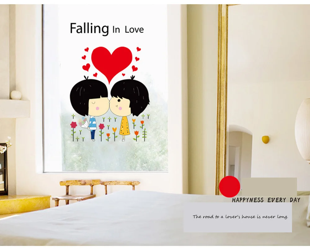 lovers stickers There is a love of stickers wallpaper Household adornment wall stickers Decorated the room PVC decoration
lovers stickers There is a love of stickers wallpaper Household adornment wall stickers Decorated the room PVC decoration