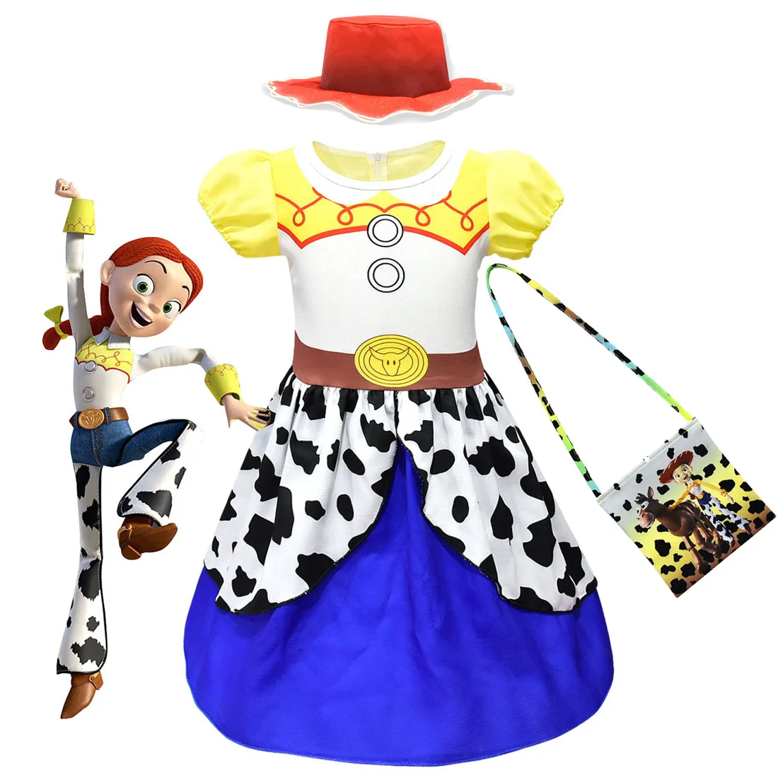 Party New Movie Toy Story 4 Summer Girl Dress Kids Clothes Toddler Baby Clothing Jessie Cowgirl Cosplay Costume Bag Fancy Dress
Party New Movie Toy Story 4 Summer Girl Dress Kids Clothes Toddler Baby Clothing Jessie Cowgirl Cosplay Costume Bag Fancy Dress