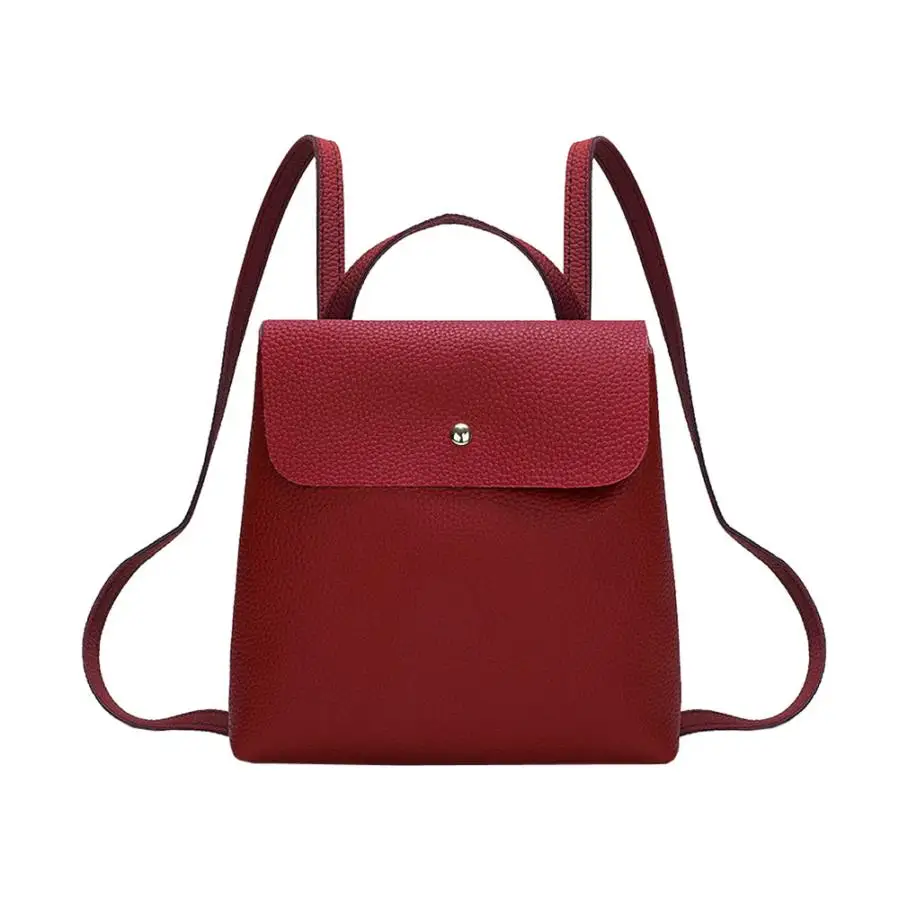 Fashion Women Girl Pure Color Mini Bag Leather Backpack School Shoulder Bag Women Simple Fashion Style Mochila Feminina
Fashion Women Girl Pure Color Mini Bag Leather Backpack School Shoulder Bag Women Simple Fashion Style Mochila Feminina