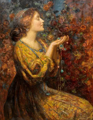 100%Handmade Huge art Oil painting Thomas Edwin Mostyn portrait young woman with Jewels
100%Handmade Huge art Oil painting Thomas Edwin Mostyn portrait young woman with Jewels