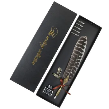 Natural feather high-grade metal pen pen set big feather pen birthday gift Valentine's Day gift and other gifts
Natural feather high-grade metal pen pen set big feather pen birthday gift Valentine's Day gift and other gifts