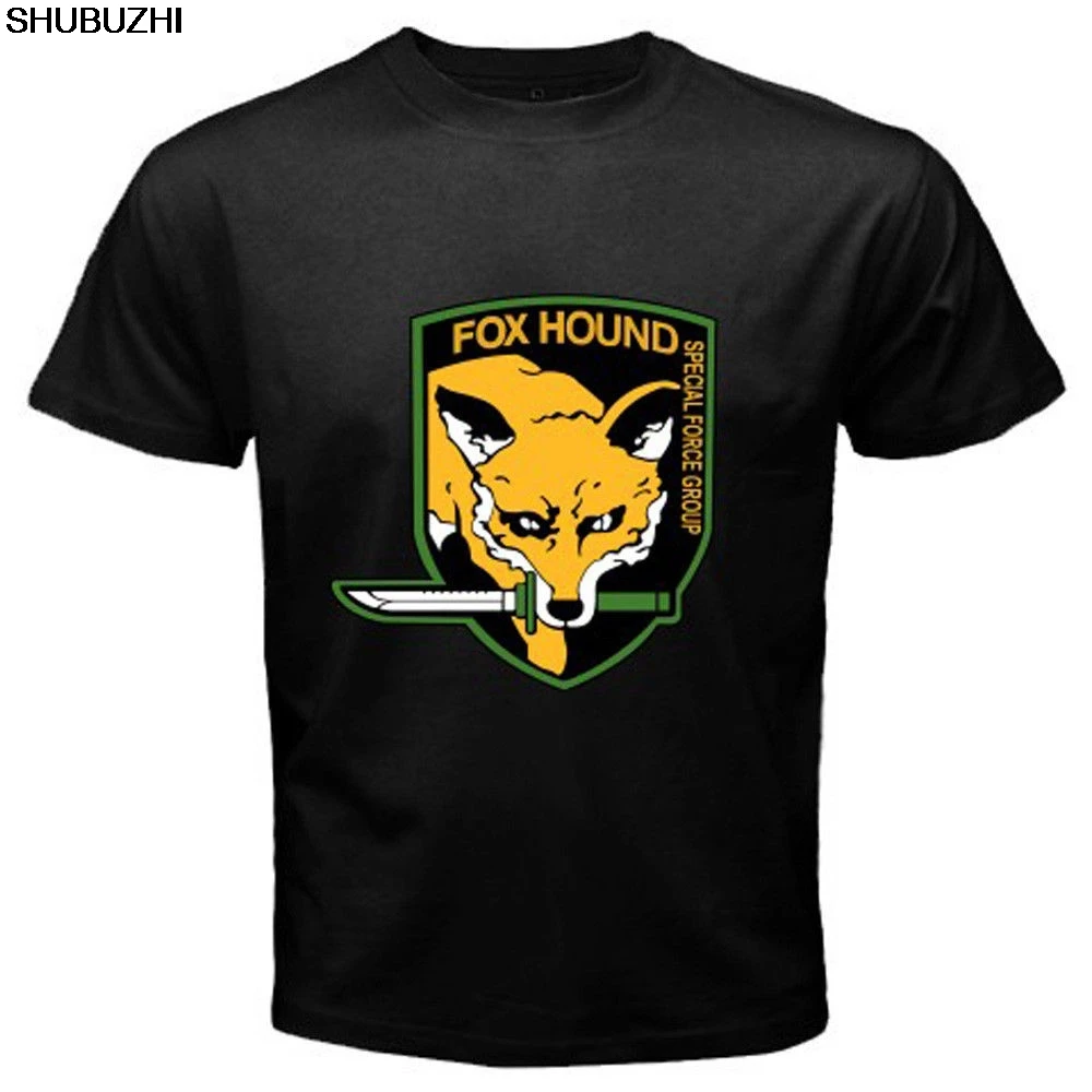 Metal Gear Solid Fox Hound Special Forces Group Mens Black T-Shirt Size S to 3XL Cool Casual pride t shirt men Unisex New
Metal Gear Solid Fox Hound Special Forces Group Mens Black T-Shirt Size S to 3XL Cool Casual pride t shirt men Unisex New