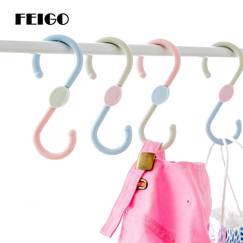 FEIGO 3Pcs Creative Blue Type Hooks 360 Degree Rotatable Multifunctional Clothes Hook Bathroom S Type Hooks Kitchen Gadgets F762
FEIGO 3Pcs Creative Blue Type Hooks 360 Degree Rotatable Multifunctional Clothes Hook Bathroom S Type Hooks Kitchen Gadgets F762
