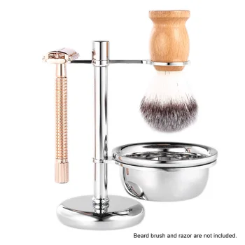 2 in 1 Shaving Holder Stainless Steel Shaving Brush Stand & Shaving Soap Bowl Men's Shaving Kit Male Shaving Tool Set
2 in 1 Shaving Holder Stainless Steel Shaving Brush Stand & Shaving Soap Bowl Men's Shaving Kit Male Shaving Tool Set