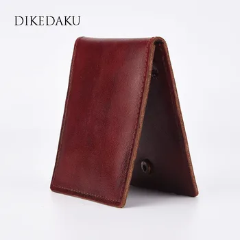 DIKEDAKU Cow Leather Handmade Men Cards Holder Fashion Vintage Solid Hasp Crazy Horse Genuine Mini Short Wallets Male Purse Bag
DIKEDAKU Cow Leather Handmade Men Cards Holder Fashion Vintage Solid Hasp Crazy Horse Genuine Mini Short Wallets Male Purse Bag