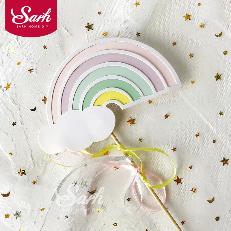 5Pcs Colorful Rainbow Cloud Shape Cake Topper with Toothpick Birthday Party Decoration Dessert lovely Gifts
5Pcs Colorful Rainbow Cloud Shape Cake Topper with Toothpick Birthday Party Decoration Dessert lovely Gifts