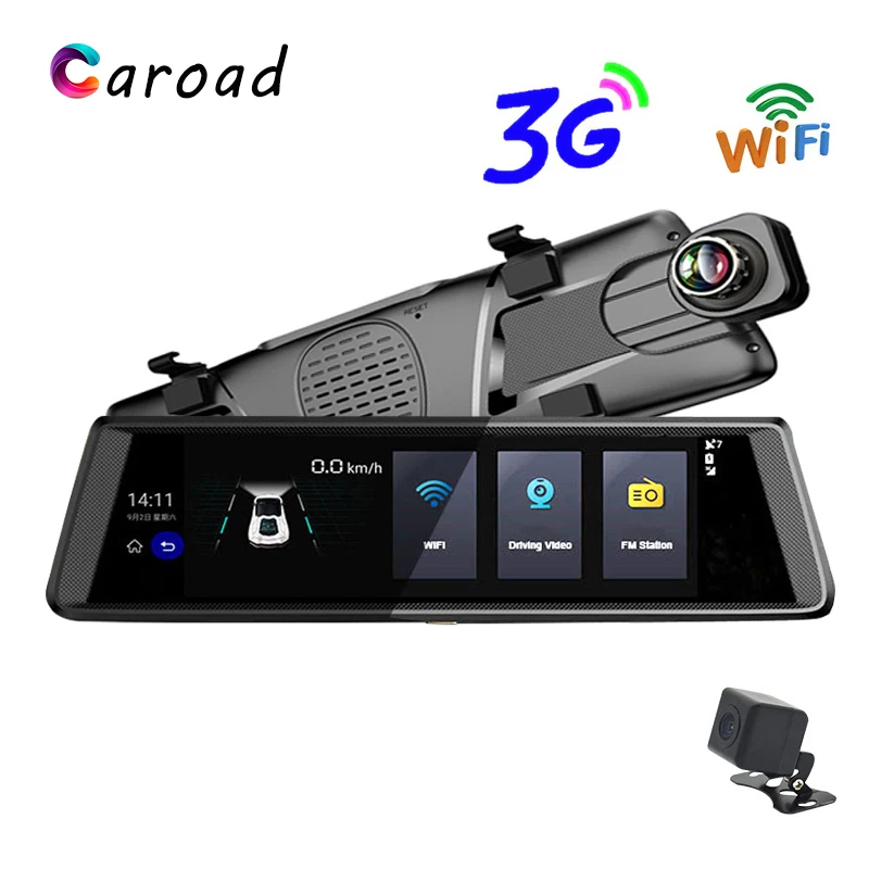 Caroad Android 5.0 10 Inch 3G Car DVR Dash Cam Touch Rearview Mirror Dash Camera Dual Lens GPS Navigation Wifi Bluetooth Radar
Caroad Android 5.0 10 Inch 3G Car DVR Dash Cam Touch Rearview Mirror Dash Camera Dual Lens GPS Navigation Wifi Bluetooth Radar