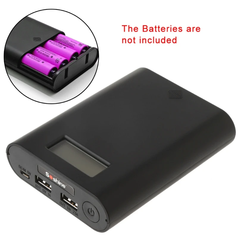 LCD Display Power Bank Box Shell 4x 18650 Battery Charger For Smart Phone Tablet
LCD Display Power Bank Box Shell 4x 18650 Battery Charger For Smart Phone Tablet