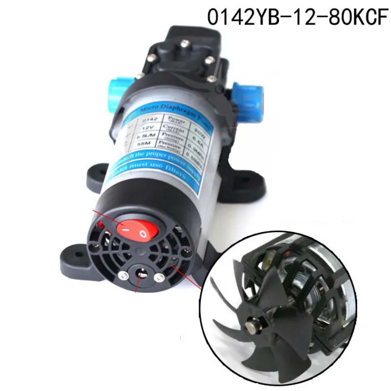 12V24v 80W With fan mini diaphragm pump electric high-pressure car wash pump dc self-priming intelligence built in fan
12V24v 80W With fan mini diaphragm pump electric high-pressure car wash pump dc self-priming intelligence built in fan