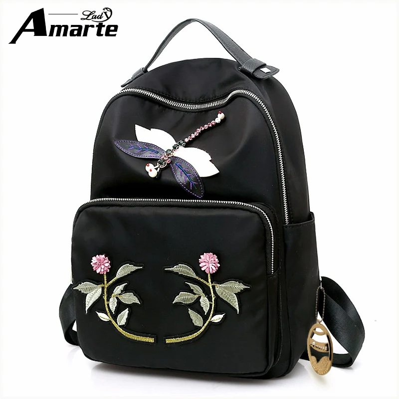 Amarte Brand Backpack Women Backpacks 2018 Fshion Casual Girls School Bags for Girls Black Nylon Embroidery Women Backpack
Amarte Brand Backpack Women Backpacks 2018 Fshion Casual Girls School Bags for Girls Black Nylon Embroidery Women Backpack