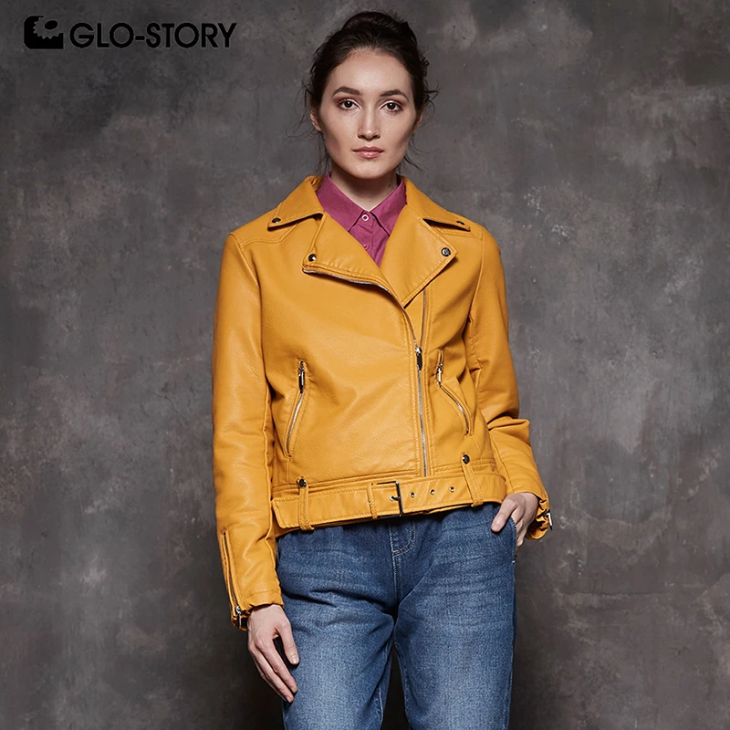 GLO-STORY Women 2018 Casual Streetwear Motor Biker Jackets Woman Fur Liner Winter Warm Faux Leather Jacket Coats 
GLO-STORY Women 2018 Casual Streetwear Motor Biker Jackets Woman Fur Liner Winter Warm Faux Leather Jacket Coats
