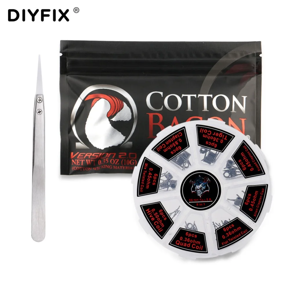 3in1 Organic Cotton Ceramic Tweezers Prebuilt Coil Tiger Hive Quad Flat Mix Twisted Fused Alien Clapton Coil for Vape DIY E Cig
3in1 Organic Cotton Ceramic Tweezers Prebuilt Coil Tiger Hive Quad Flat Mix Twisted Fused Alien Clapton Coil for Vape DIY E Cig