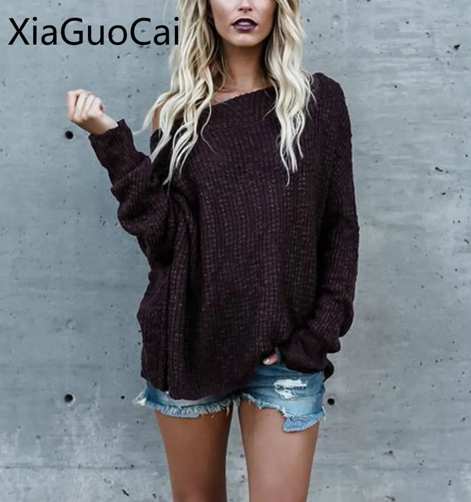 High Quality Slash Neck Casual Women Sweaters Spring and Autumn Long Sleeve Solid Female Sweaters Pullovers Drop Shipping W13 35
High Quality Slash Neck Casual Women Sweaters Spring and Autumn Long Sleeve Solid Female Sweaters Pullovers Drop Shipping W13 35