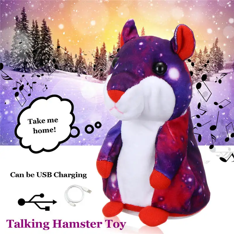 Talking Hamster Toy USB Charger OR AAA Batteries Sound Soft Plush Toy Recording and Repeat Educational Toy for Children
Talking Hamster Toy USB Charger OR AAA Batteries Sound Soft Plush Toy Recording and Repeat Educational Toy for Children