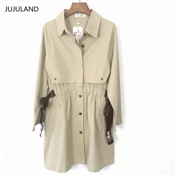 JUJULAND 2018 Women Cardigans Casual Spring Autumn Turn-down Collar Long Trench Ladies Pleated Pocket Design Outwear Coat
JUJULAND 2018 Women Cardigans Casual Spring Autumn Turn-down Collar Long Trench Ladies Pleated Pocket Design Outwear Coat