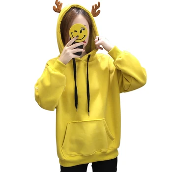 2019 Casual Loose Pullover Solid Color Tops Women Sweatshirts Winter Women's Hoodies Embroidery Snowflake Antler Women's
2019 Casual Loose Pullover Solid Color Tops Women Sweatshirts Winter Women's Hoodies Embroidery Snowflake Antler Women's