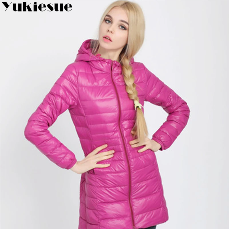 Winter Jacket Women Ultra Light Down Jacket Women Hooded Coat 90% Duck Down Jacket Packable Thin Feather long Parka Plus size
Winter Jacket Women Ultra Light Down Jacket Women Hooded Coat 90% Duck Down Jacket Packable Thin Feather long Parka Plus size