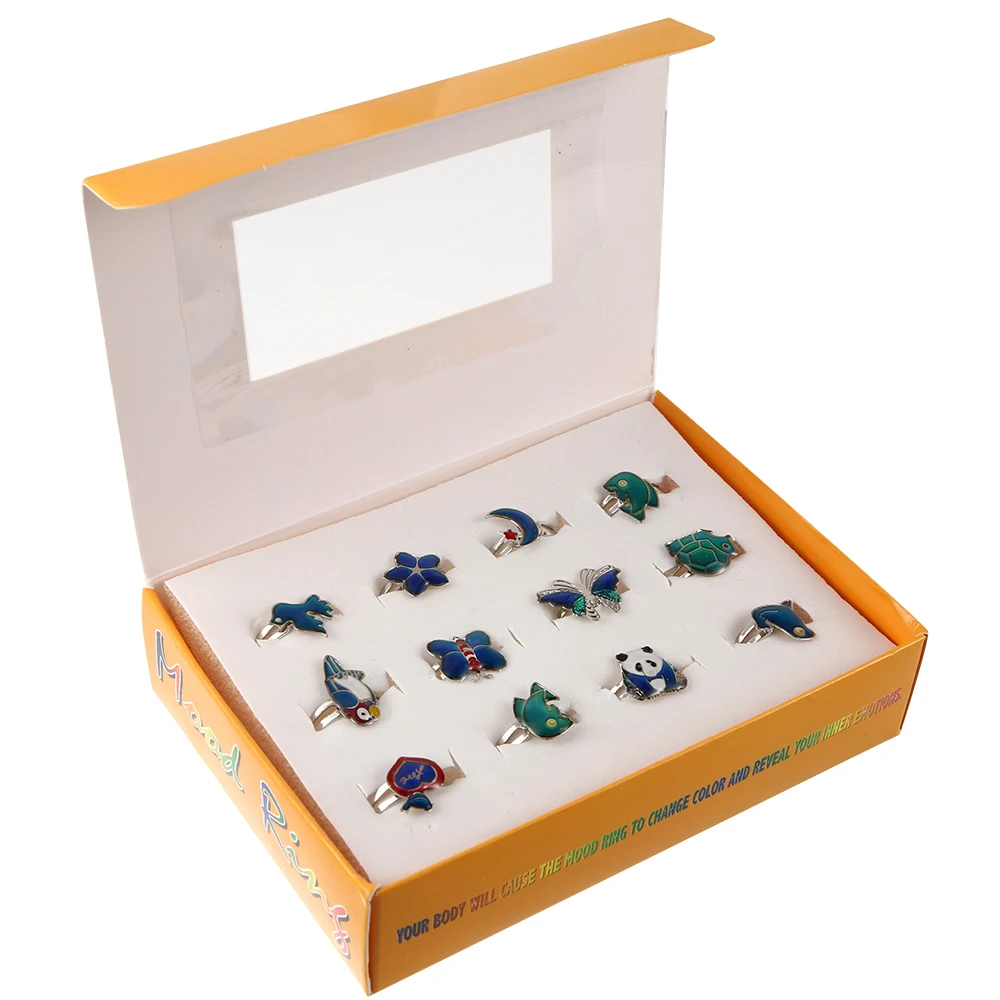 Color Change Mood Ring Animals Emotion Feeling Changeable Ring for Women Temperature Control Open Enamel Bague Femme Jewelry
Color Change Mood Ring Animals Emotion Feeling Changeable Ring for Women Temperature Control Open Enamel Bague Femme Jewelry