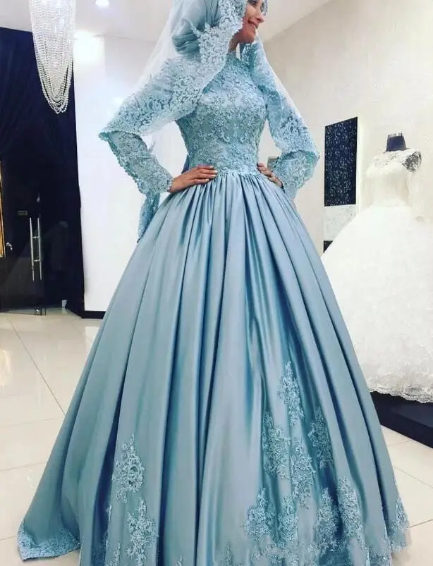2023 Elegant Ball Gown Wedding Dresses Muslim Long Sleeve Beading Appliques Lace Bridal Dresses Satin mariage Wedding Gowns
2023 Elegant Ball Gown Wedding Dresses Muslim Long Sleeve Beading Appliques Lace Bridal Dresses Satin mariage Wedding Gowns