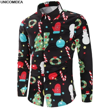 Christmas 3D Print Men Dress Shirt Long Sleeve Slim Fit Casual Button Down Dress Shirts Camisas Hombre Male Tops Christmas Gifts
Christmas 3D Print Men Dress Shirt Long Sleeve Slim Fit Casual Button Down Dress Shirts Camisas Hombre Male Tops Christmas Gifts