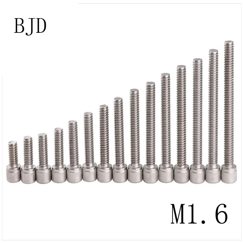 100PCS GB70 M1.6*3/4/5/6/8/10/12/14/16 Stainless steel mini internal six angle screws M1.6 1.6mm bolts
100PCS GB70 M1.6*3/4/5/6/8/10/12/14/16 Stainless steel mini internal six angle screws M1.6 1.6mm bolts