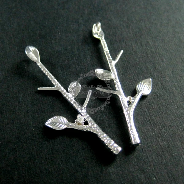 15x40mm silver leaf tree branch with zircon DIY pendant charm necklace supplies 1820158
15x40mm silver leaf tree branch with zircon DIY pendant charm necklace supplies 1820158