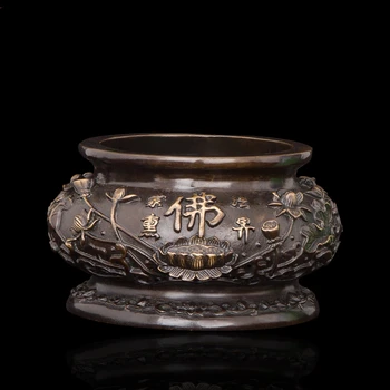 Arts Crafts Copper Chinese style sculpture antique bronze buddha incense burner perfumed candle incense holders flat lotus furna
Arts Crafts Copper Chinese style sculpture antique bronze buddha incense burner perfumed candle incense holders flat lotus furna