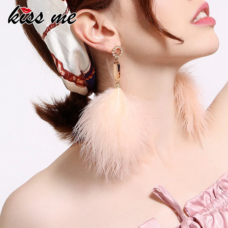 KISS ME Unique Oversize Pink Feather Drop Earrings 2018 Fashion Rhinestone Flower Big Earrings Brand Costume Jewelry
KISS ME Unique Oversize Pink Feather Drop Earrings 2018 Fashion Rhinestone Flower Big Earrings Brand Costume Jewelry
