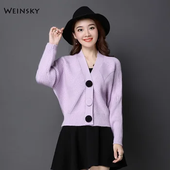 Women Knitted Sweater And Cardigans Full Sleeve Korean Fashion Style Lady Solid Coat Winter And Autumn 2019 New Tops
Women Knitted Sweater And Cardigans Full Sleeve Korean Fashion Style Lady Solid Coat Winter And Autumn 2019 New Tops