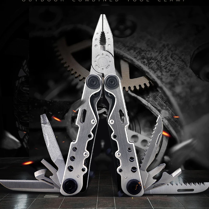 Outdoor tactical equipment multi-purpose stainless steel 11-in-one multi-function folding tool pliers portable EDC
Outdoor tactical equipment multi-purpose stainless steel 11-in-one multi-function folding tool pliers portable EDC