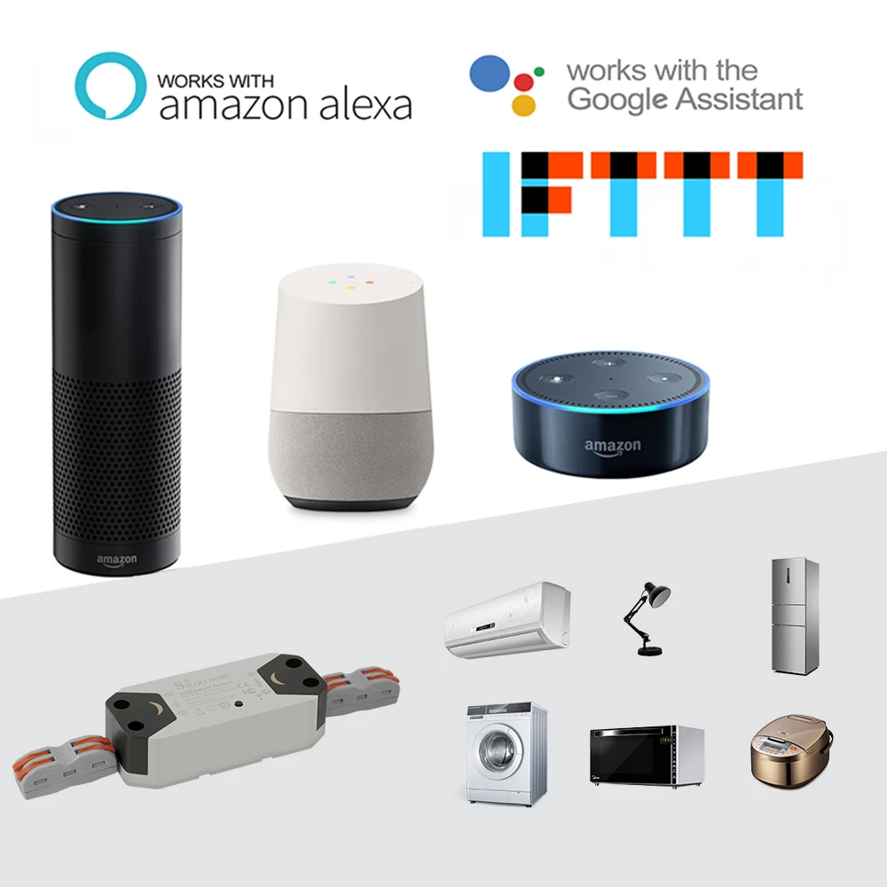DIY WiFi Smart Light Switch Universal Breaker Timer Wireless Remote Control Works with Alexa Google Home Smart Home
DIY WiFi Smart Light Switch Universal Breaker Timer Wireless Remote Control Works with Alexa Google Home Smart Home