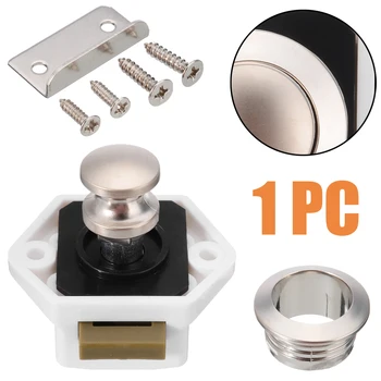 1pc Practical Push Button Drawer Lock Camper Car Push Lock Cupboard Door Catch Lock Caravan RV Cabinet Latch Knob for Arc Plank
1pc Practical Push Button Drawer Lock Camper Car Push Lock Cupboard Door Catch Lock Caravan RV Cabinet Latch Knob for Arc Plank