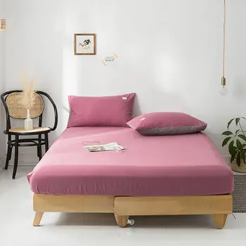 Quality Cotton Fitted Sheet Solid Color Bed Sheet Pillowcases Queen King Full Twin Size Bedsheet With Elastic 150*200/180*200cm
Quality Cotton Fitted Sheet Solid Color Bed Sheet Pillowcases Queen King Full Twin Size Bedsheet With Elastic 150*200/180*200cm
