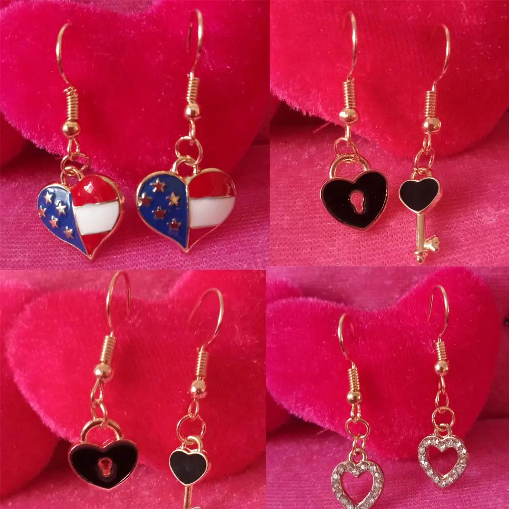 Hot Sale earrings 2018 American Key Heart Dangle Earrings Fashion Dangle Earring for women Pendent charms Set jewelry diy gifts
Hot Sale earrings 2018 American Key Heart Dangle Earrings Fashion Dangle Earring for women Pendent charms Set jewelry diy gifts