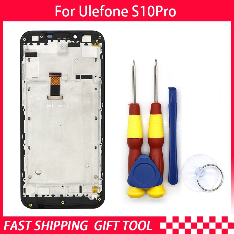 New original Touch Screen LCD Display For Ulefone S10 pro Digitizer Assembly With Frame Replacement Parts+Disassemble Tool
New original Touch Screen LCD Display For Ulefone S10 pro Digitizer Assembly With Frame Replacement Parts+Disassemble Tool