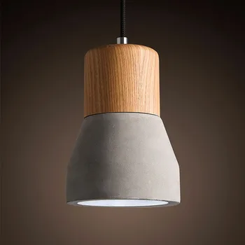 The Nordic minimalist retro vintage pendant light Wooden Wood Cement led Lighting For Restaurant Bar aisle Coffee hall L57 
The Nordic minimalist retro vintage pendant light Wooden Wood Cement led Lighting For Restaurant Bar aisle Coffee hall L57