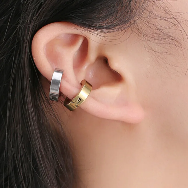 Stainless Steel Ear Cuff Smooth Delicate Punk Clip Earrings fow women & men Fashion 8 color earrings without piercing Hot sell
Stainless Steel Ear Cuff Smooth Delicate Punk Clip Earrings fow women & men Fashion 8 color earrings without piercing Hot sell