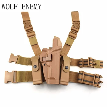 Tactical M92 Leg Holster Right Thigh Paddle Belt Level 3 Lock Duty Pistol Gun Holster W/ Magazine Torch Pouch for M9 M92
Tactical M92 Leg Holster Right Thigh Paddle Belt Level 3 Lock Duty Pistol Gun Holster W/ Magazine Torch Pouch for M9 M92