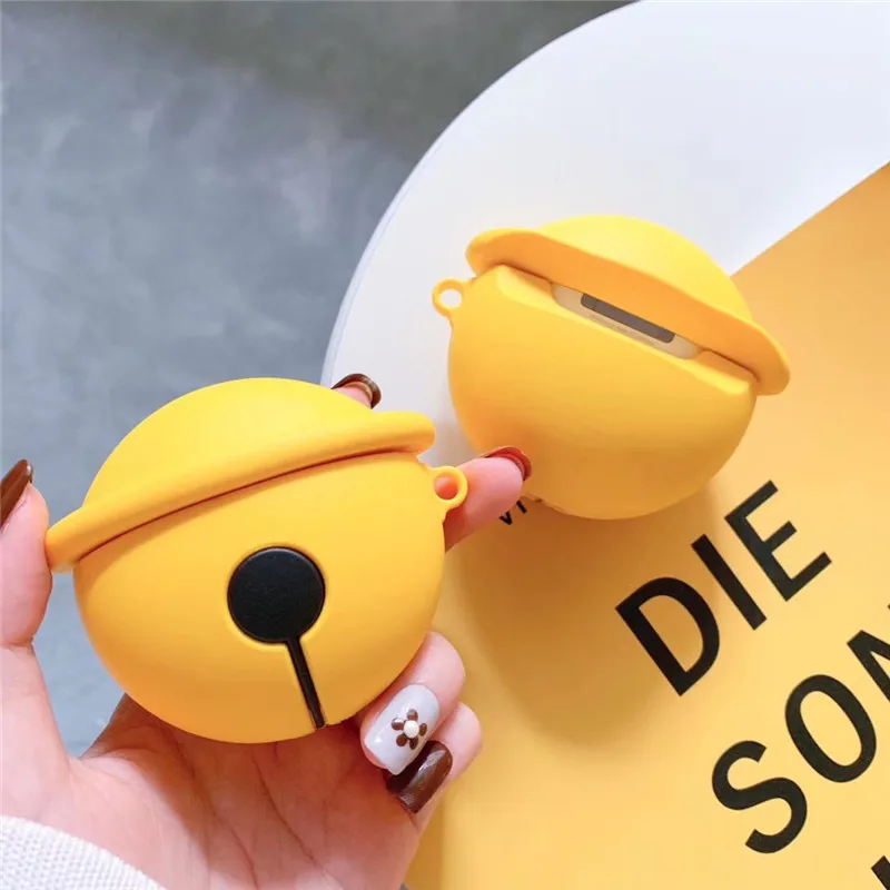 For AirPods Yellow bell 3D case earphone for Airpods 1 2 accessories protect cover
For AirPods Yellow bell 3D case earphone for Airpods 1 2 accessories protect cover