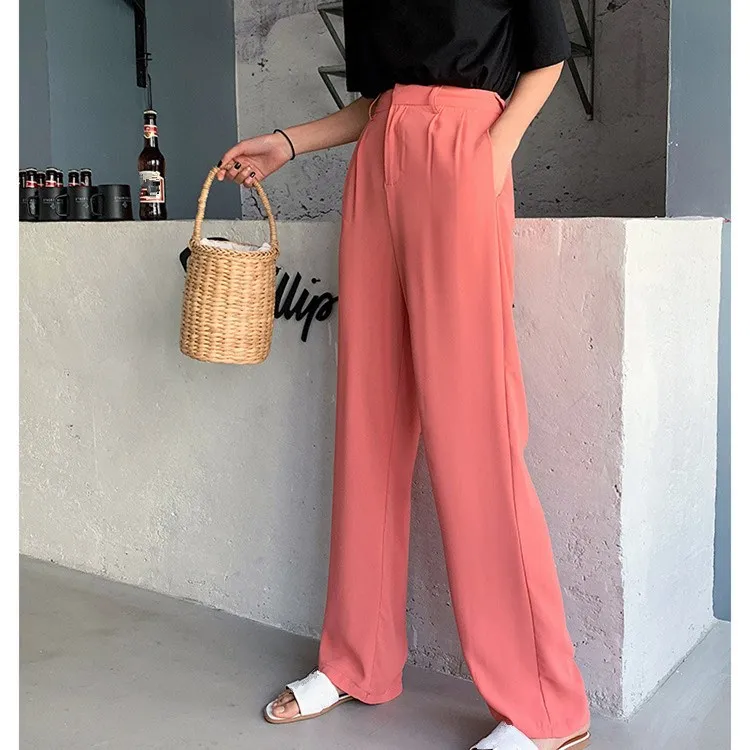 Hot Sale 2019 Women Fashion High Waist Wide Leg Pants 2019 Summer Solid Loose Pants Casual Large Size Trousers
Hot Sale 2019 Women Fashion High Waist Wide Leg Pants 2019 Summer Solid Loose Pants Casual Large Size Trousers