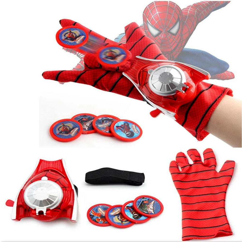 1 set Funny Spiderman Launches Gloves Super Hero Iron Man Captain America Batman Action Figures Transmitter Kid Gift Toy
1 set Funny Spiderman Launches Gloves Super Hero Iron Man Captain America Batman Action Figures Transmitter Kid Gift Toy