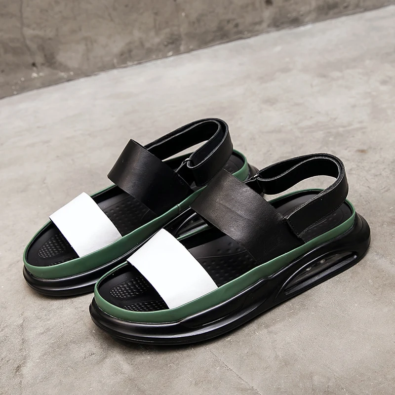 Summer Genuine Leather Men Sandals LUxury Catwalk Streetwear Dress Shoes Outdoor Fashion Beach Simple High Street Sandals
Summer Genuine Leather Men Sandals LUxury Catwalk Streetwear Dress Shoes Outdoor Fashion Beach Simple High Street Sandals