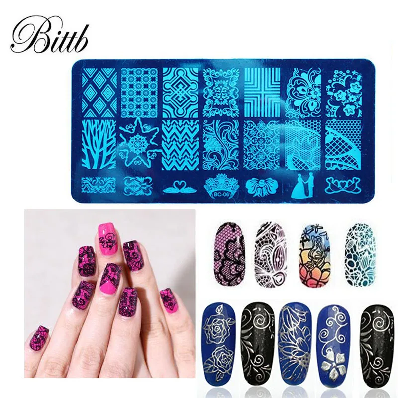 Bittb Nail Stamping Plates Lace Flower Animal Pattern Nail Art Stamp Stamping Template Image Plate Stencil Nails Beauty Tool
Bittb Nail Stamping Plates Lace Flower Animal Pattern Nail Art Stamp Stamping Template Image Plate Stencil Nails Beauty Tool