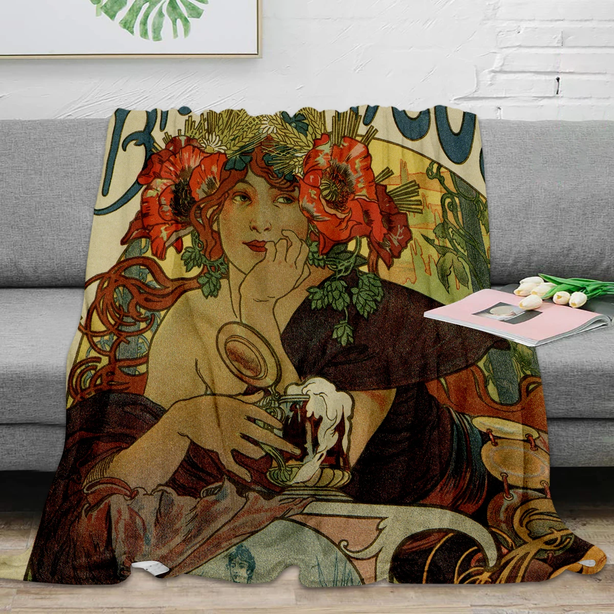 Alfons Mucha Art Nouveau Beer Ad Throw Blanket Warm Microfiber Blanket Flannel Blanket For Bedroom
Alfons Mucha Art Nouveau Beer Ad Throw Blanket Warm Microfiber Blanket Flannel Blanket For Bedroom