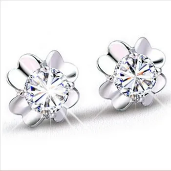 LUKENI Shiny Crystal Flower Women Stud Earrings Jewelry Fashion 925 Sterling Silver Earrings For Girl Party Accessories Female
LUKENI Shiny Crystal Flower Women Stud Earrings Jewelry Fashion 925 Sterling Silver Earrings For Girl Party Accessories Female