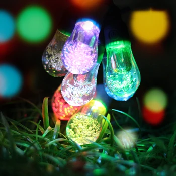 Colorful Solar Lights 12pcs LED Bulb Light String Seven Color 2 Modes Powered By Solar Or USB Cable Decoration For Garden
Colorful Solar Lights 12pcs LED Bulb Light String Seven Color 2 Modes Powered By Solar Or USB Cable Decoration For Garden