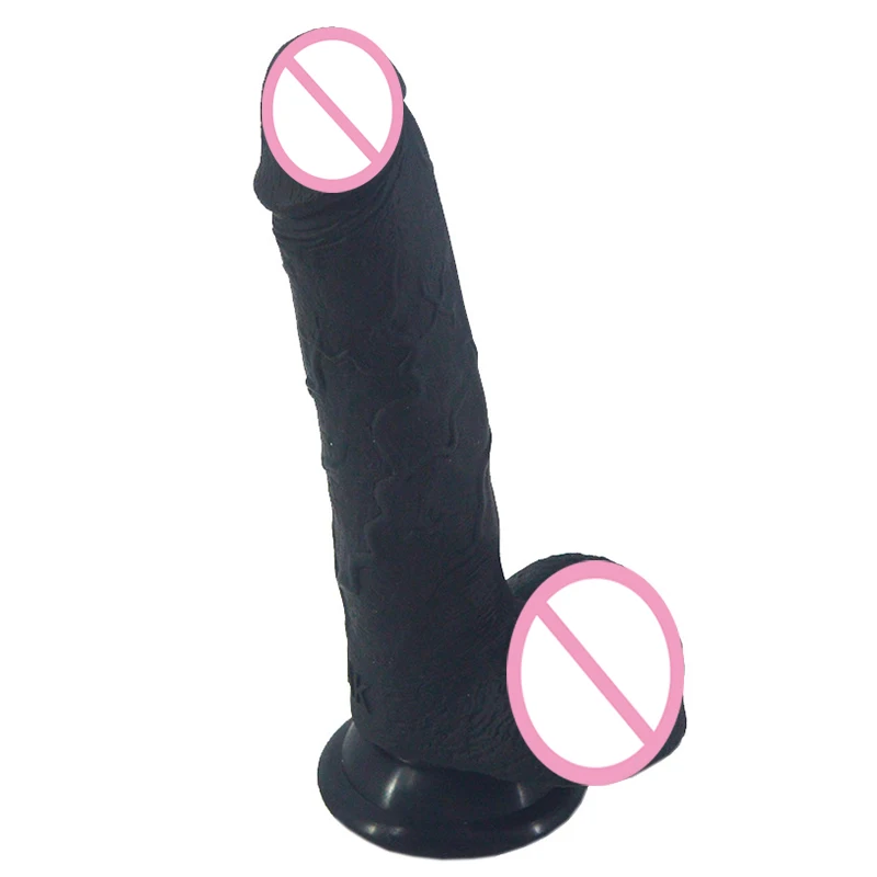 Silicone Adult Dildo Clear Artificial Blood Vessel Top Imitation Realistic Glans Penis With Suction Cup Sex Toys For Women