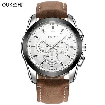 Luxury Brand Leather Watches Men Waterproof Fashion Casual Sport Quartz Watch Business military Wristwatch Relogio Masculino O24 
Luxury Brand Leather Watches Men Waterproof Fashion Casual Sport Quartz Watch Business military Wristwatch Relogio Masculino O24