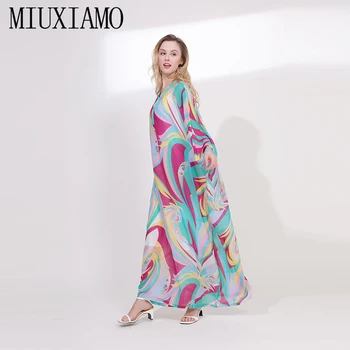 MIUXIMAO Custom Plus Size High Quality Elegant Long Dress Spring&Summer Newest Arrival Loose V- Neck Ankle-Length Dress Women
MIUXIMAO Custom Plus Size High Quality Elegant Long Dress Spring&Summer Newest Arrival Loose V- Neck Ankle-Length Dress Women